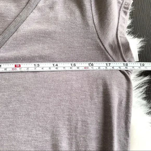 Athleta Womens Gray Ruched Short Sleeve Topanga Dress Size Small - Picture 4 of 11